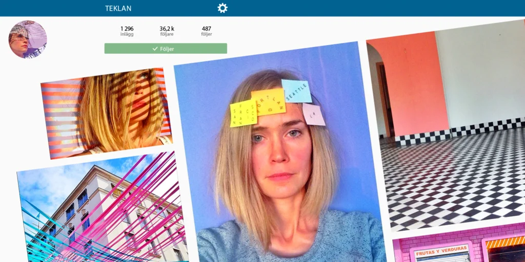 Tekla bryter ny mark på Instagram