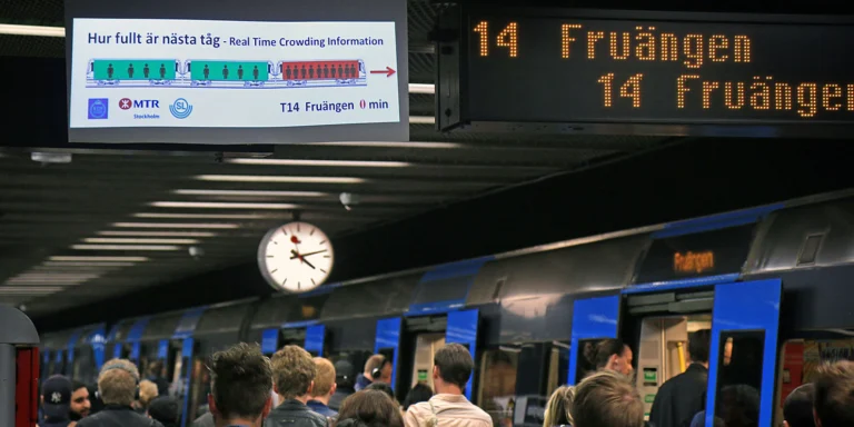 Trängsel i tunnelbanan
