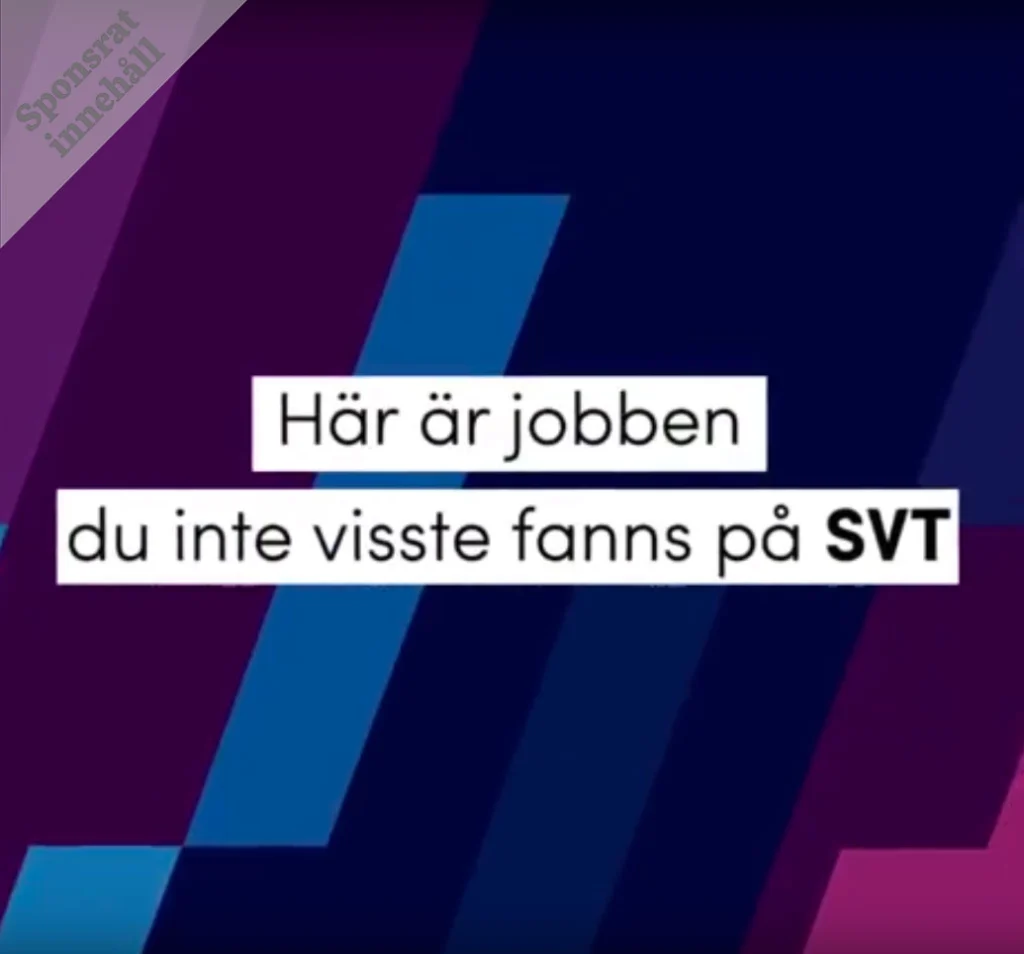 Jobben du inte visste fanns på SVT